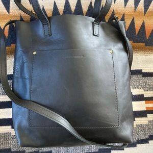 Portland Leather Goods Black Crossbody Tote